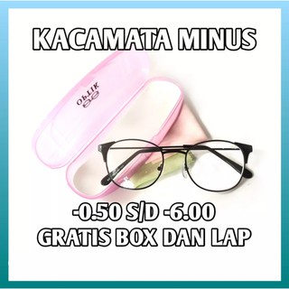 NEW PROMO - Kacamata Minus / Jarak Jauh / Unisex - Frame Metal / Sungglases - Lensa Optik - SF
