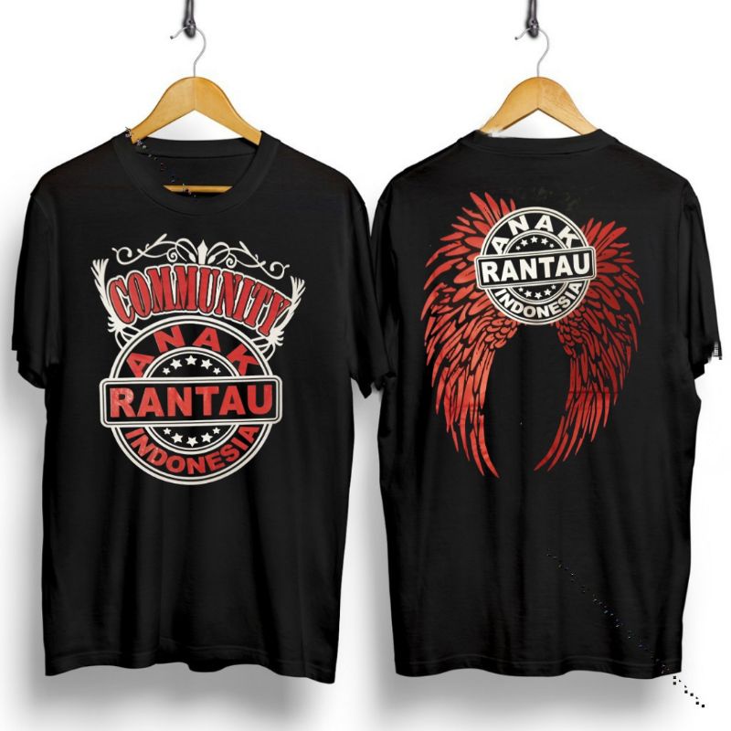 Baju kaos distro/ Kaos Anak Rantau Community/t-shirt pria wanita Motif Anak Rantau Community/kaos mu