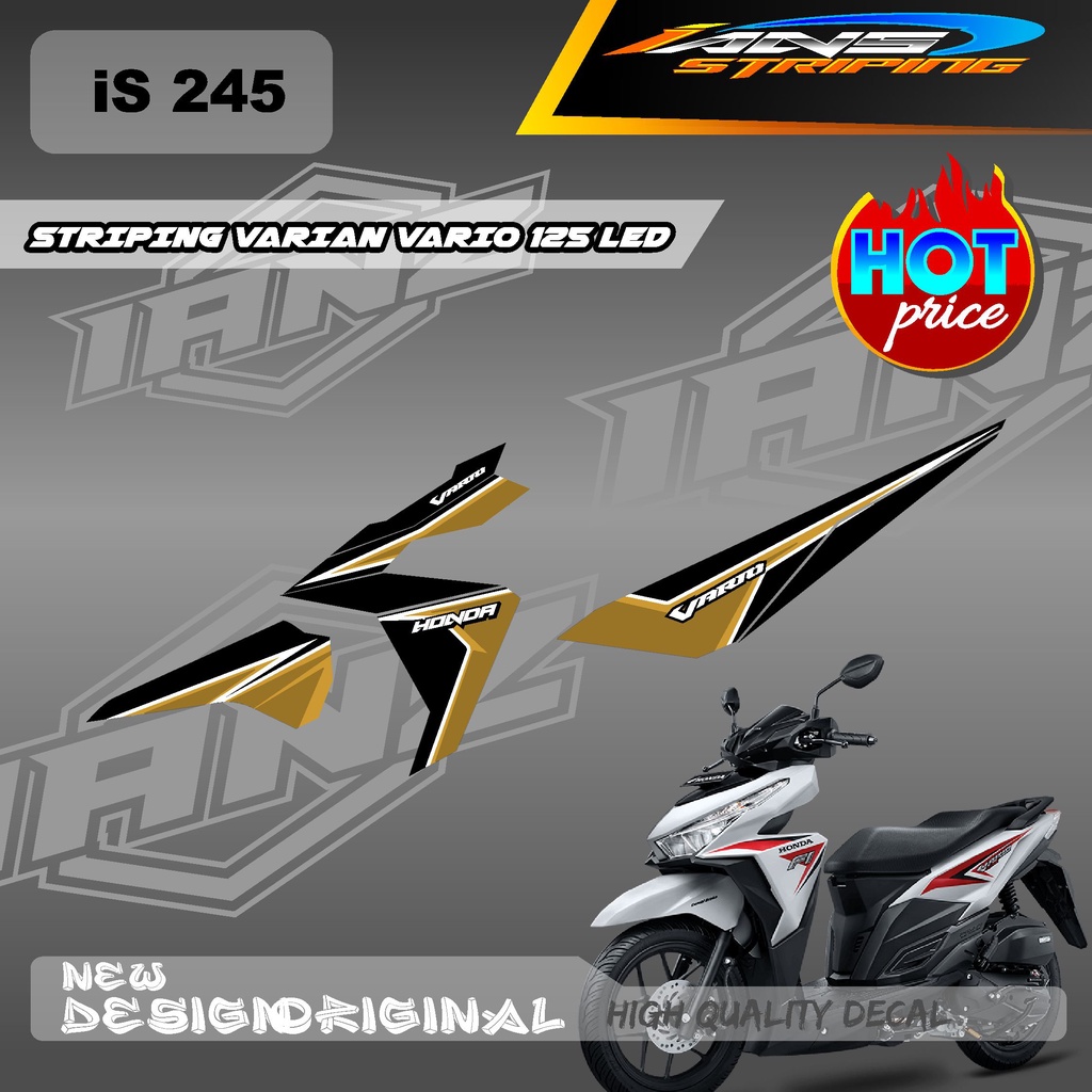 NEW STIKER LIST HONDA VARIO 125 LED /STIKER DECAL SEMI FULL VARIO 125 LED /  DECAL KERETA VARIO 125 IS245