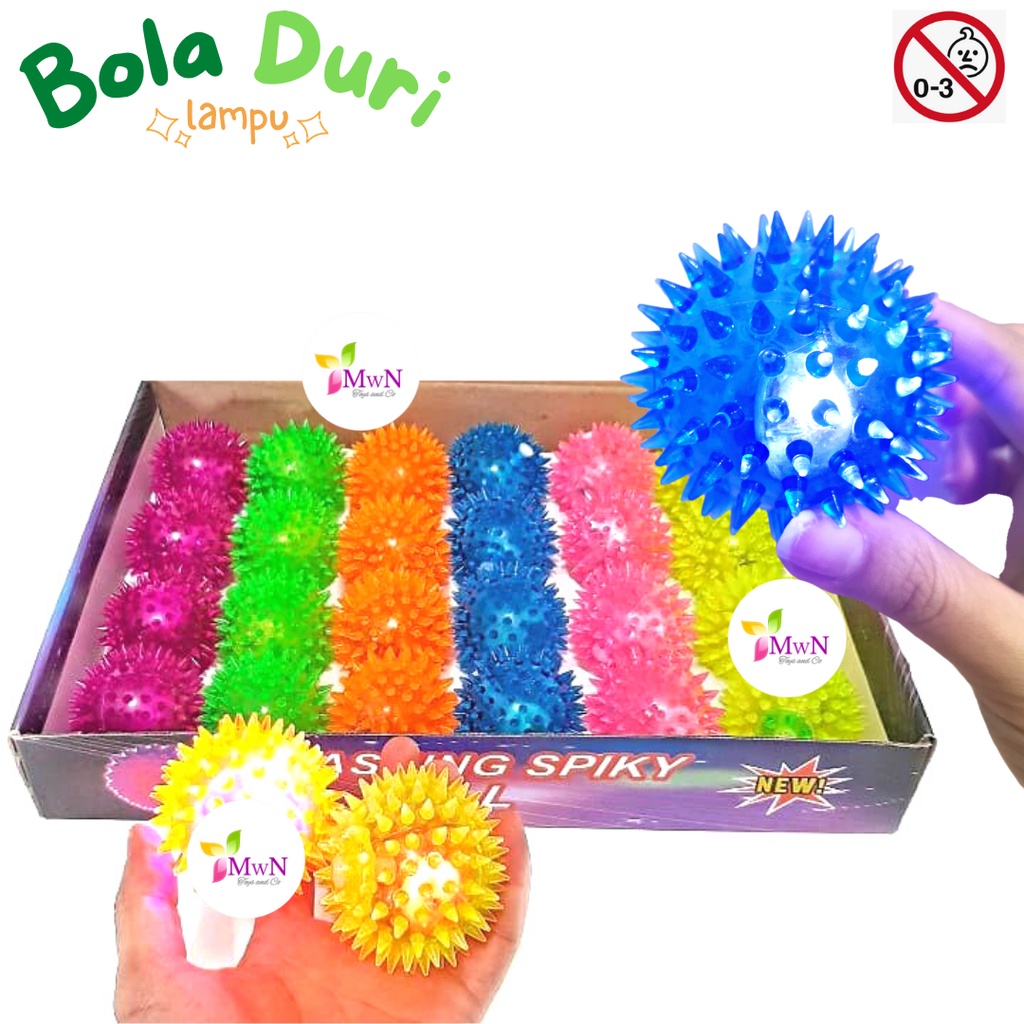 mwn.toys Bola Duri Bunyi / Flashing Spiky Ball