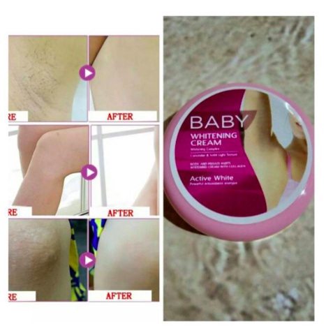Baby Whitening Krim Cream Pemutih Badan Ketiak Leher Pantat dan Selangkangan Sangat Ampuh