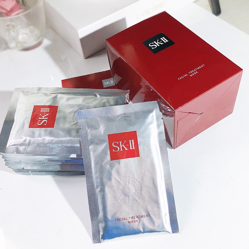 SK-II SK ii Facial Treatment Mask 10Pcs / SK2 Whitening FT Masker Wajah 1Pcs【Original 100%】