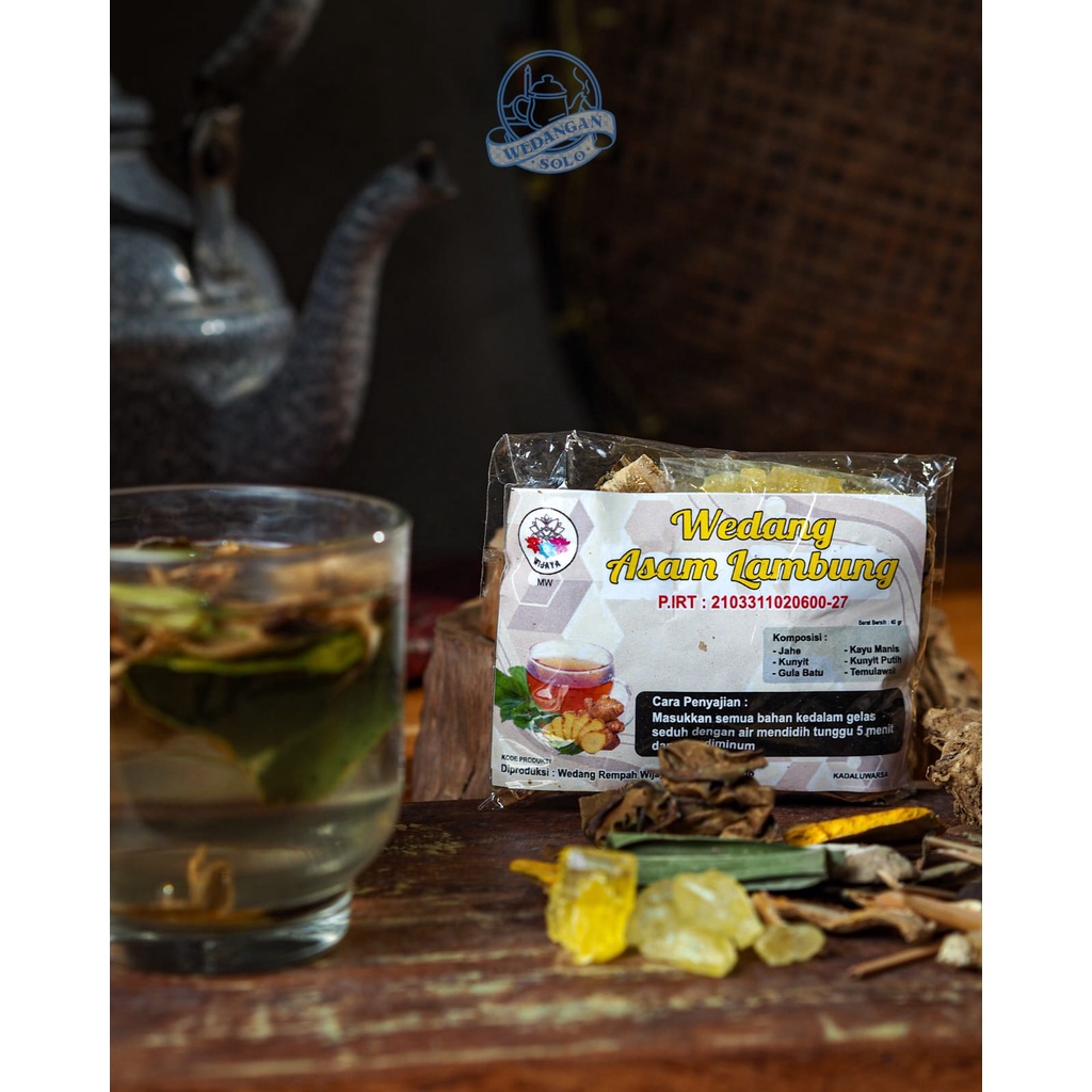 

Wedang Asam Lambung dan Maag Khas Solo isi 10 pcs include Gula Batu