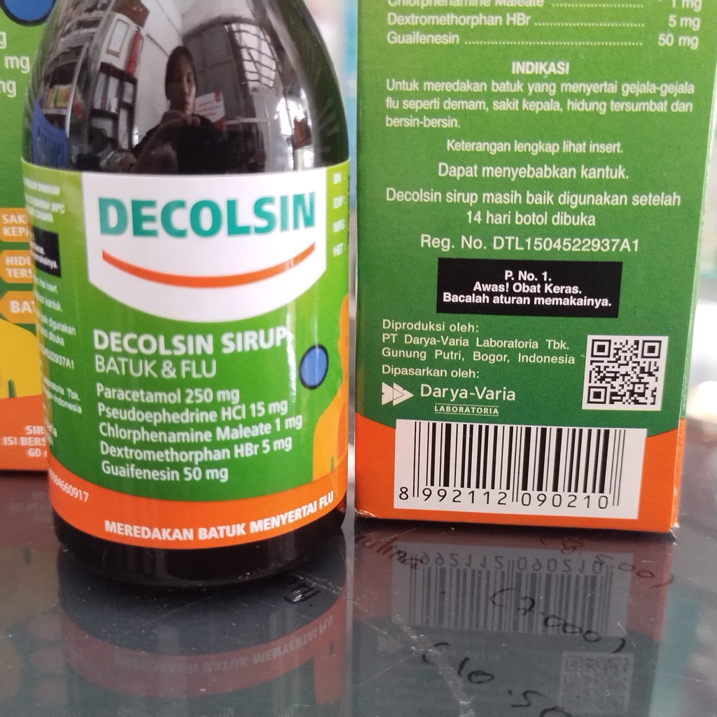 DECOLSIN SIRUP 60 ML dekolsin obat batuk flu