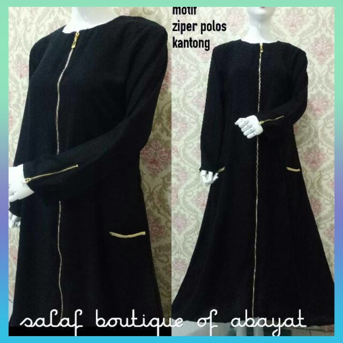 Gamis New Abaya Bordir Hitam Mewah Turkey Hitam Jumbo Anak Polos(G7Q9) Abaya Saudi Abaya Mutia Abaya