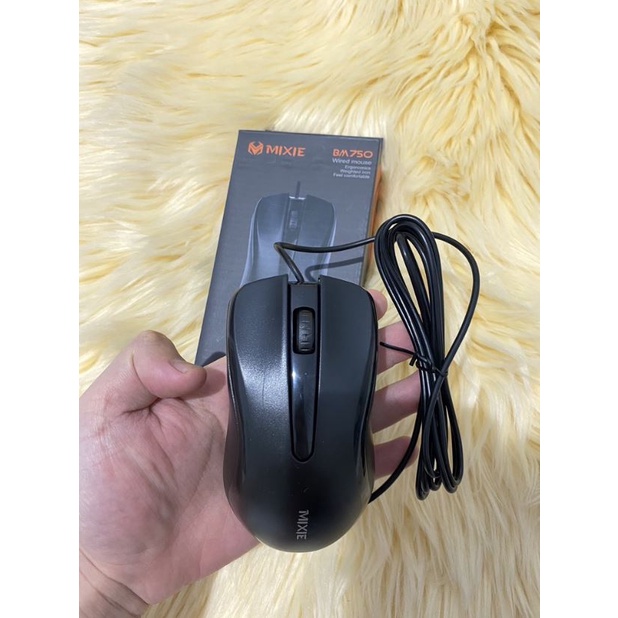 Mouse Kabel USB Silent Click 1000DPI / Wired Mouse / USB Optical Mouse - BM750