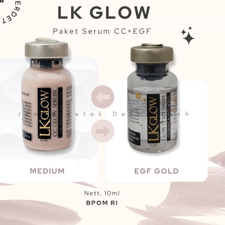 ✈ COVERED COMPLEX bentuk serum cc glow dan egf gold LK Care mengencangkan mencerahkan kenyal glowing