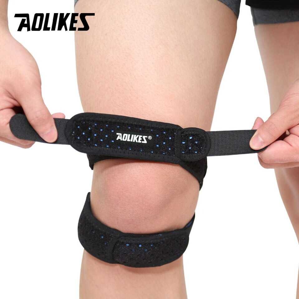 Pelindung Lutut Kneepad Support Power Brace Peralatan Olahraga Material Nilon Multifungsi Pemulihan Cidera
