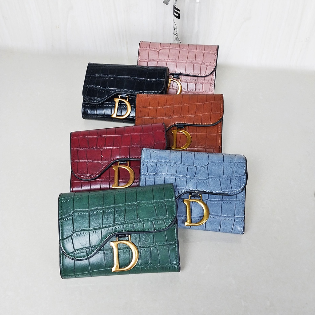 Dompet Lipat Wanita Mini Kecil Korean Fashion Style Dompet Cewek Import Kasual Women Wallet PU Satu7an D63