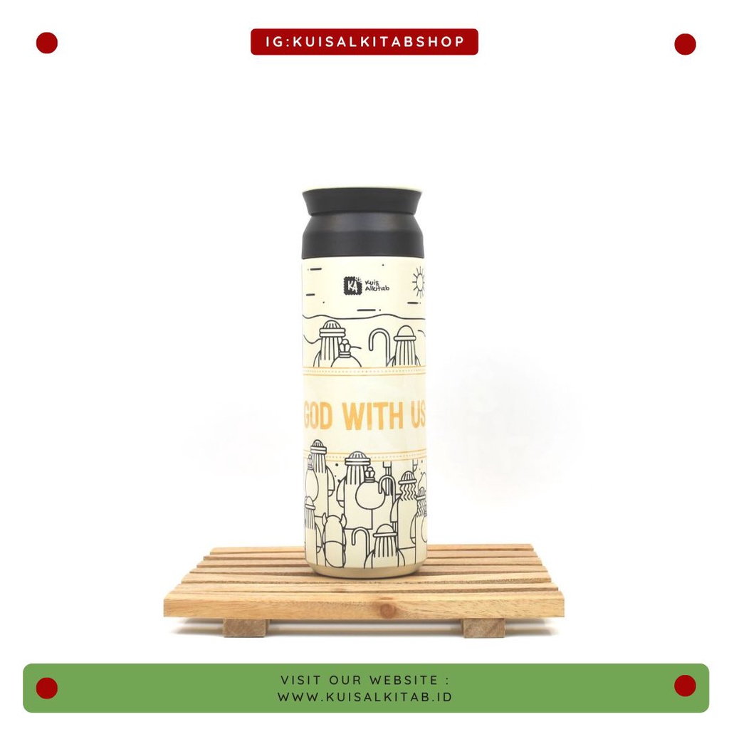 Tumbler Travel Kuis Alkitab God With Us