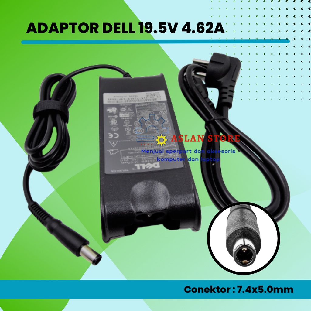 Adaptor Charger laptop Dell Inspiron 19.5V 4.62A 90W N5030 N7010 N5010D 1440 PP25L PP41L 1720 1470