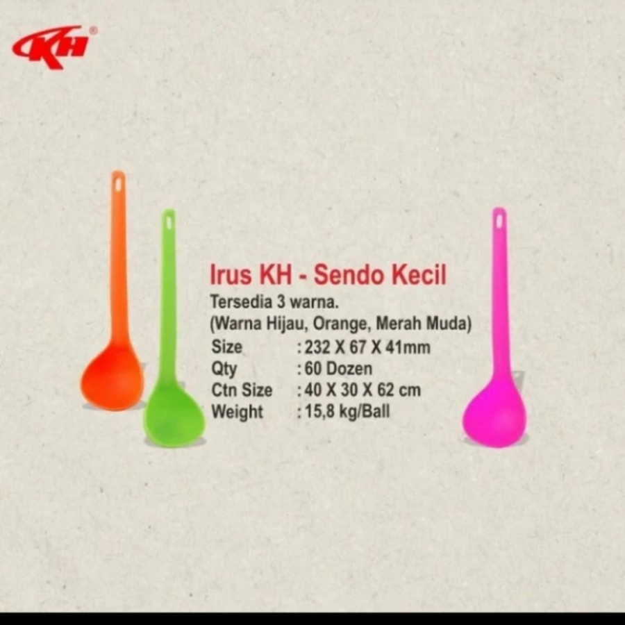 Irus Sayur Kecil Plastik / Centong Sayur Kecil