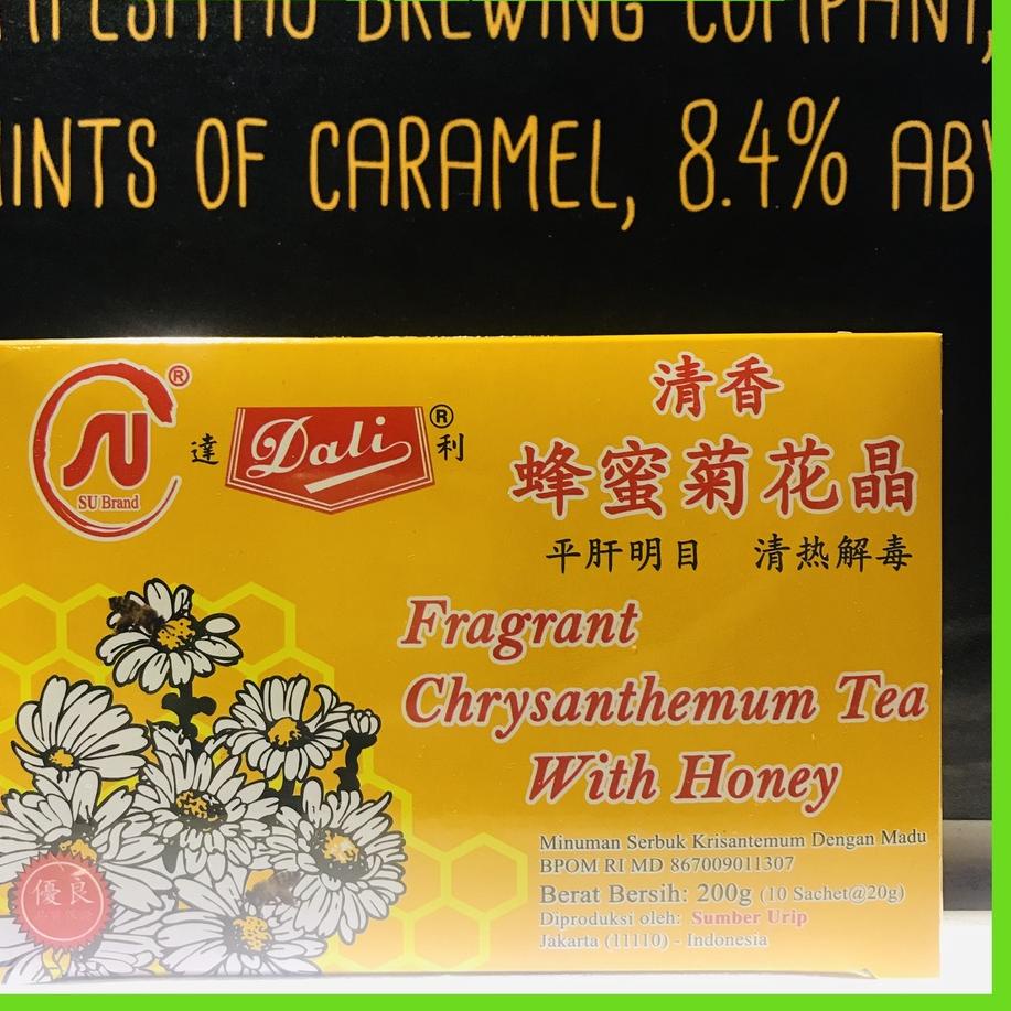 

Get It Now DALI Chrysanthemum Tea With Honey SU Brand 200gr / Teh Kembang Putih Dengan Madu