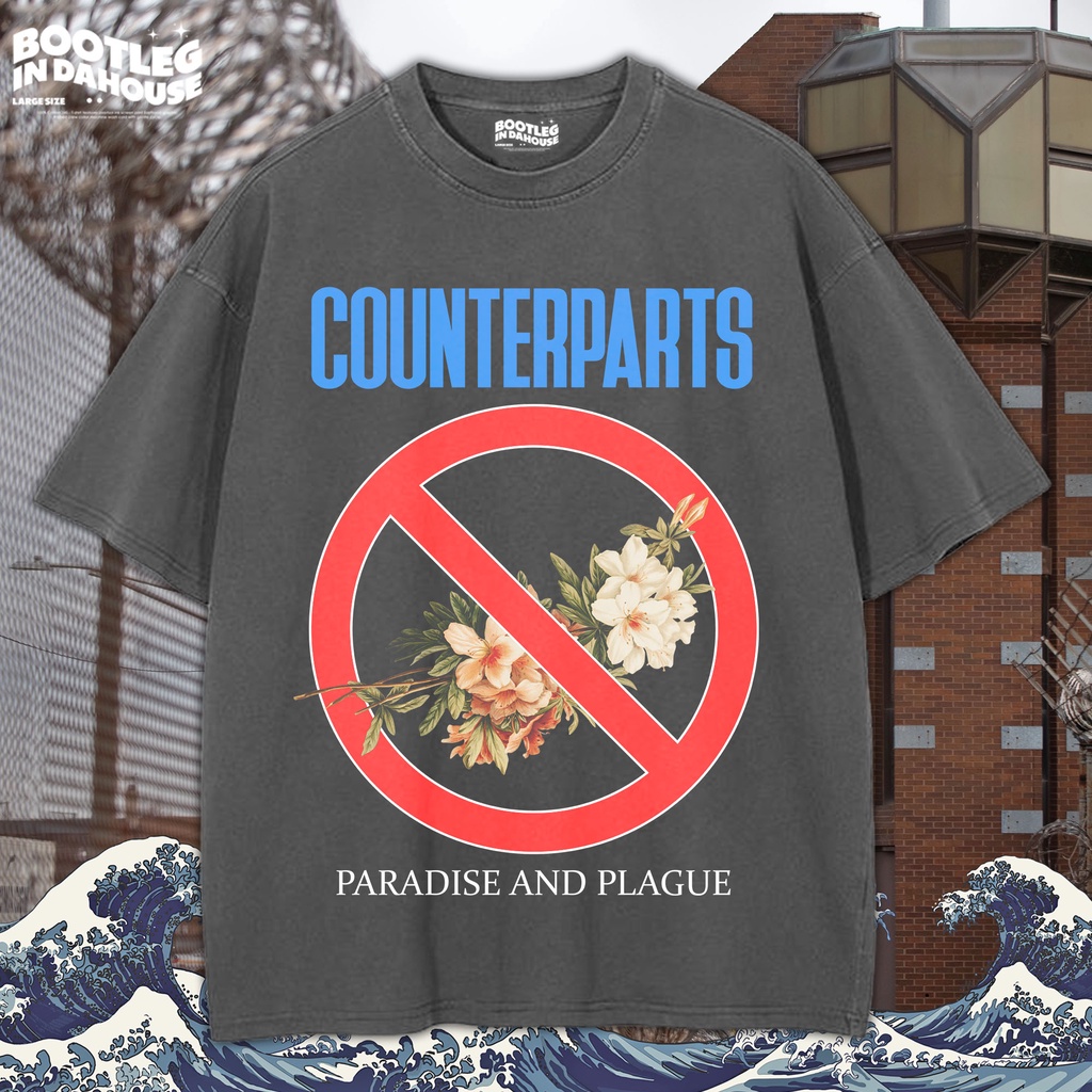 COUNTERPARTS Oversize T-shirt / Kaos Oversize BAND COUNTERPARTS