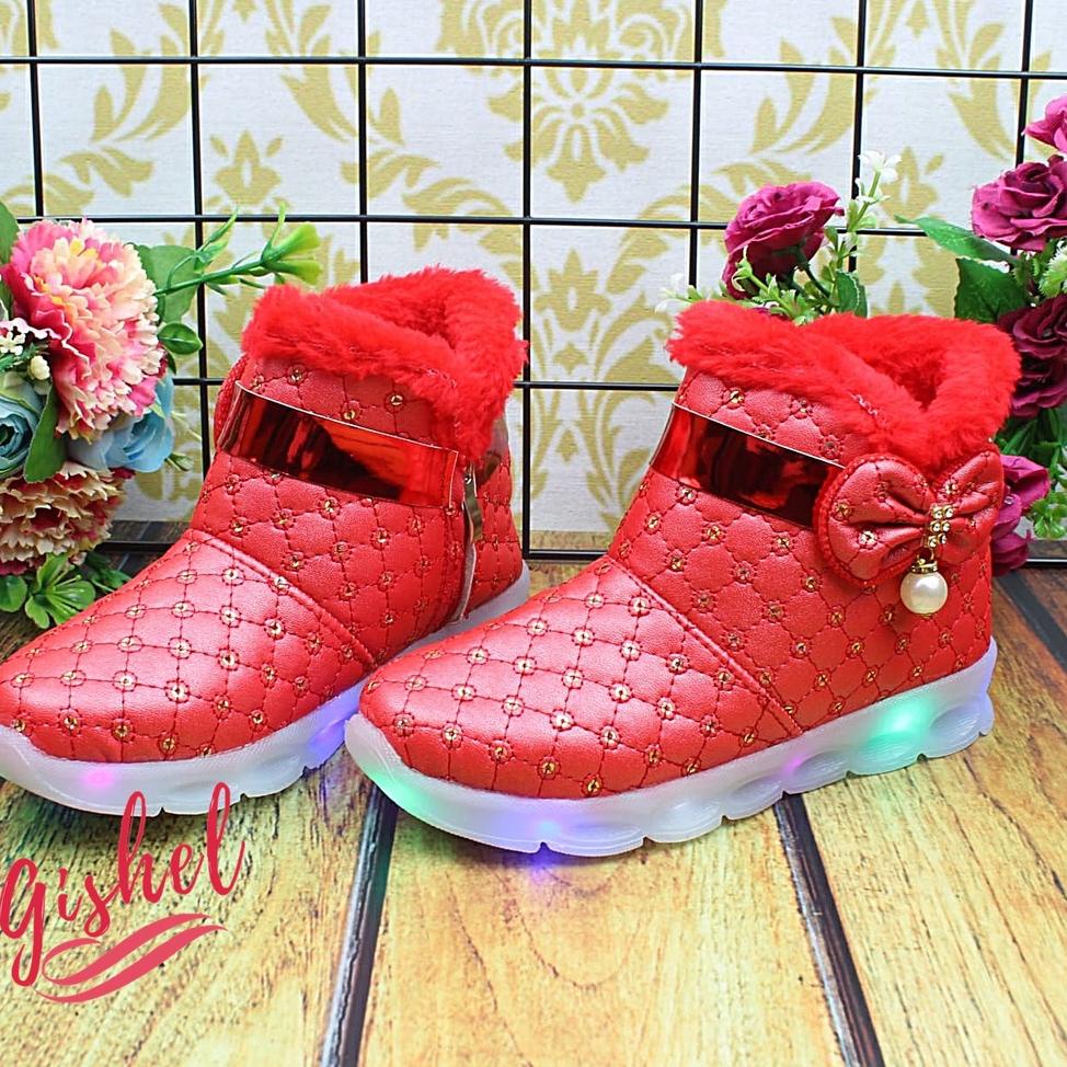 HARGA SPESIAL sepatu anak|sepatu Boot LED anak perempuan | sepatu anak perempuan | sepatu boot