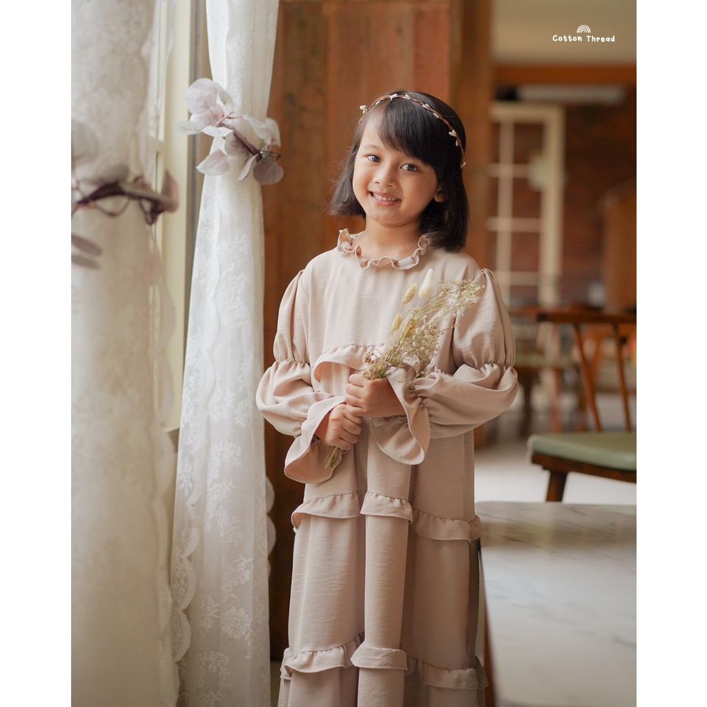 Alara Dress - Gamis Anak - Eid Collection - Cottonthread