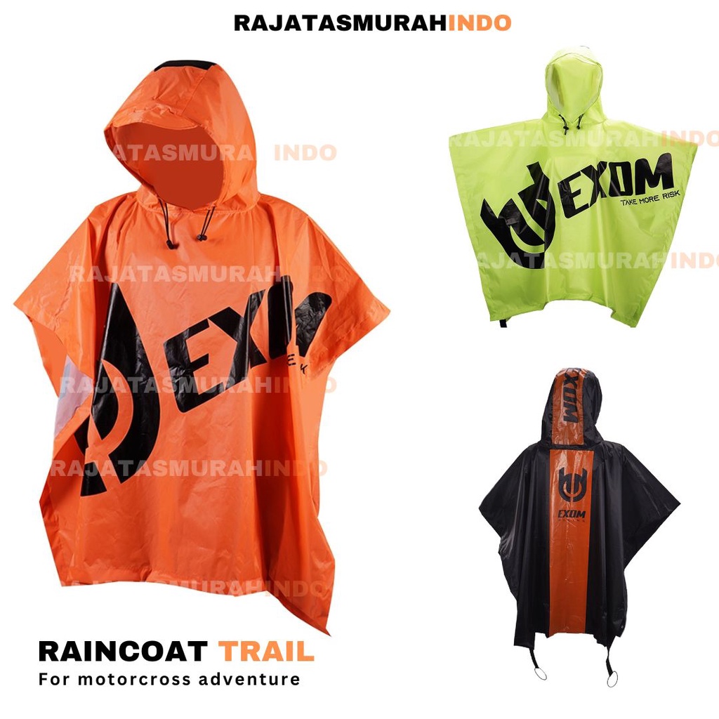 RTM - EXOM Raincoat - Jas Hujan Trail Motorcross Adventure Trabas Hiking