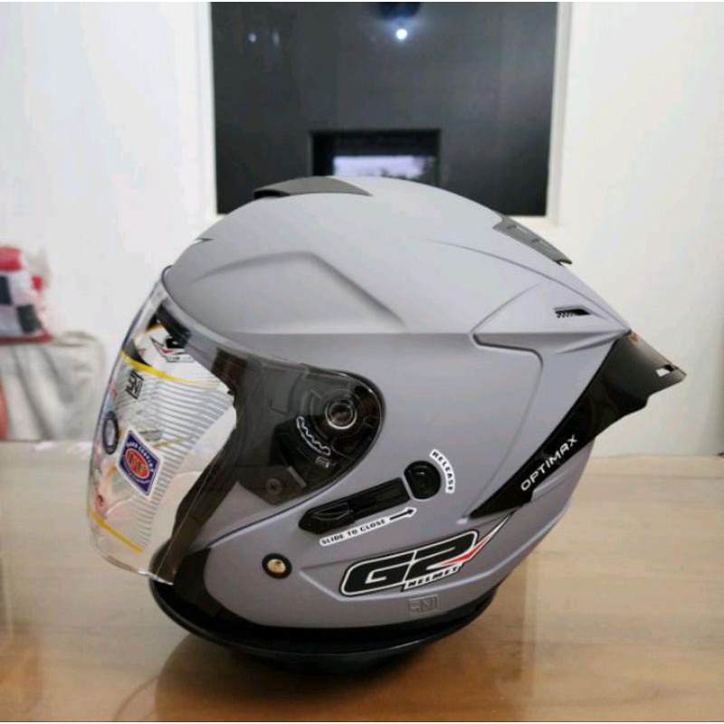 HELM G2 OPTIMEX SOLID PAKET GANTENG SPOILER,SNI