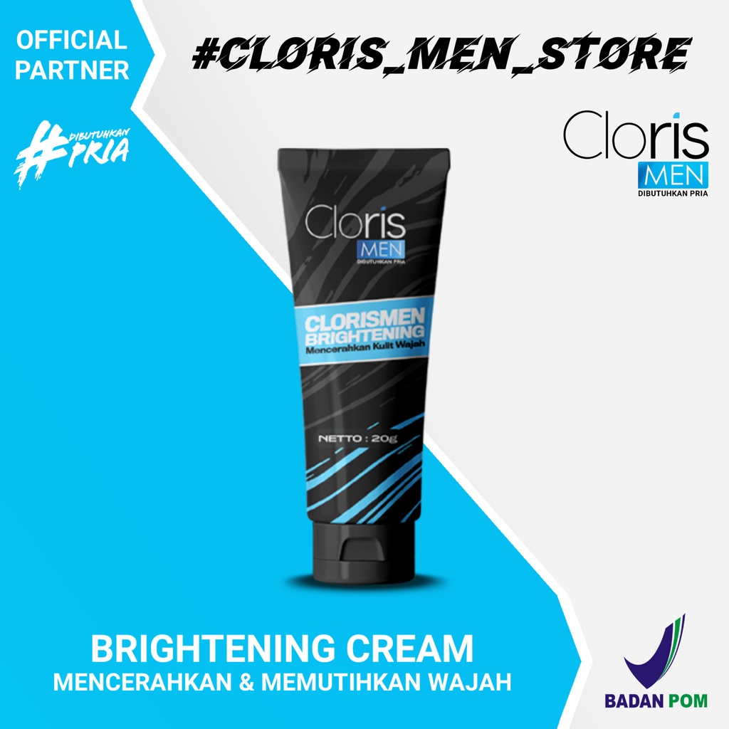 Clorismen BRIGHTENING CREAM Skincare Pencerah Wajah Pria Pemutih Wajah Penghilang Flek Hitam Bpom Original