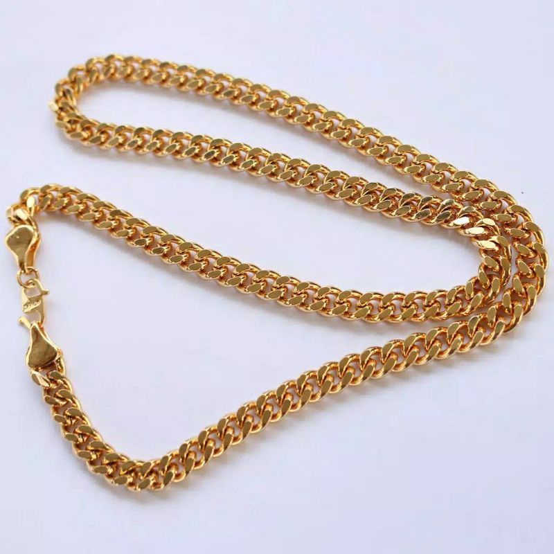 kalung rantai titanium gold kalung pria
