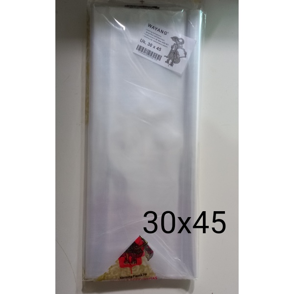 PP wayang / plastik pp laundry kiloan 30x45