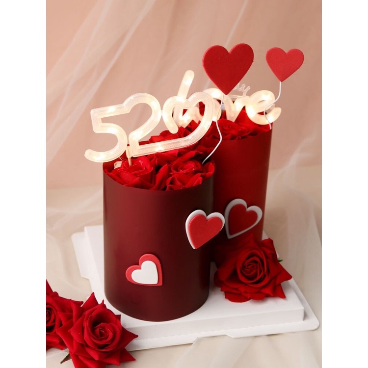 LLL01 Lampu Led LOVE Dekor Kue Cake Ultah Buket Pernikahan Valentine