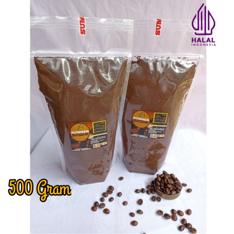 

Kopi Robusta Lampung 500 Gram Rasa Nikmat Biji Bubuk Robusta Pilihan