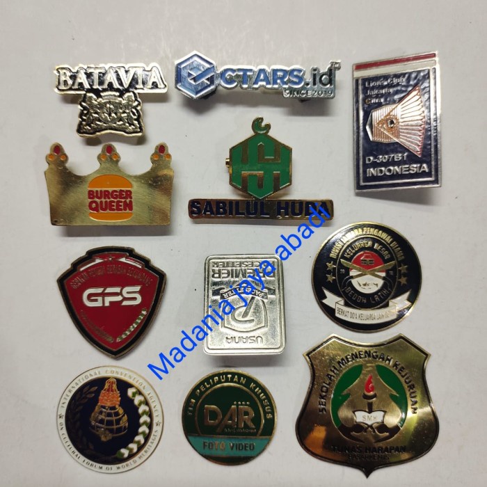 Pin Jas Pin Custom Satuan /Pin Custom Kuningan