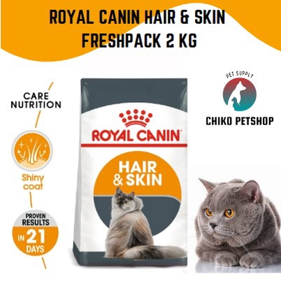 Royal Canin HAIR &amp; SKIN Makanan kucing 2 kg freshpack