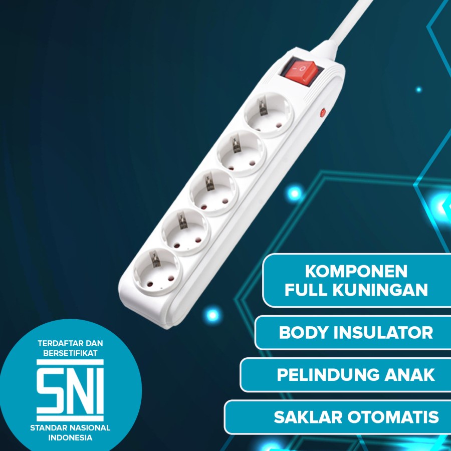 Kenmaster Stop Kontak Overheat 1.5 Meter 3 LB/4 LB/ 5 LB/ 6LB