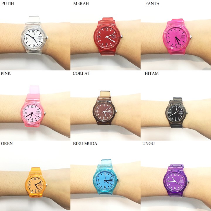 FYGALERY J142 Jam Tangan Transparan Wanita Jam Jelly Unisex Bahan Karet