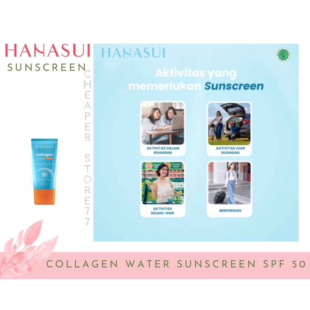 HANASUI - WATER COLLAGEN SUNSCREEN SPF  50 &amp; SPF 30