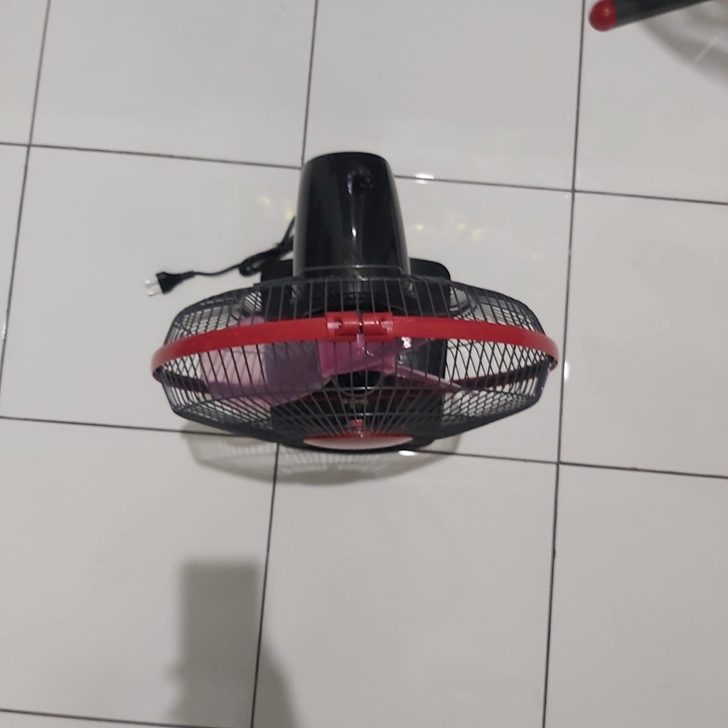 DM - Maspion Desk Fan Kipas Angin Meja Deskfan 12 Inch EX 307 - 45 Watt Merah Hitam