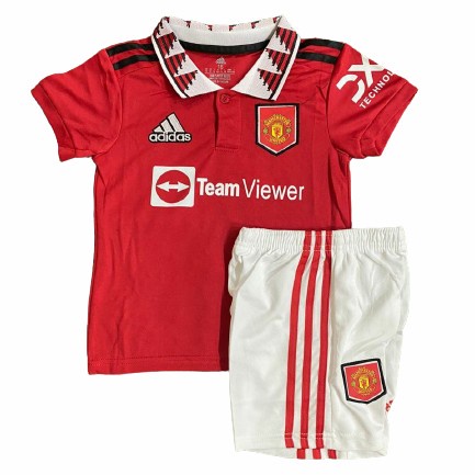 jersey  jersey bola anak manchester united home 2023 - custom nama - 16(W7O5) Jersey Bola Anak Grade