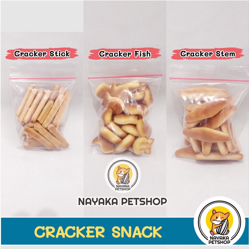 Cracker Snack Hamster Biskuit 20 gr Makanan Cemilan Extra Food Camilan Hewan