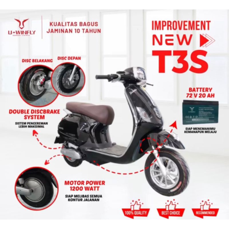 Motor Listrik Uwinfly T3