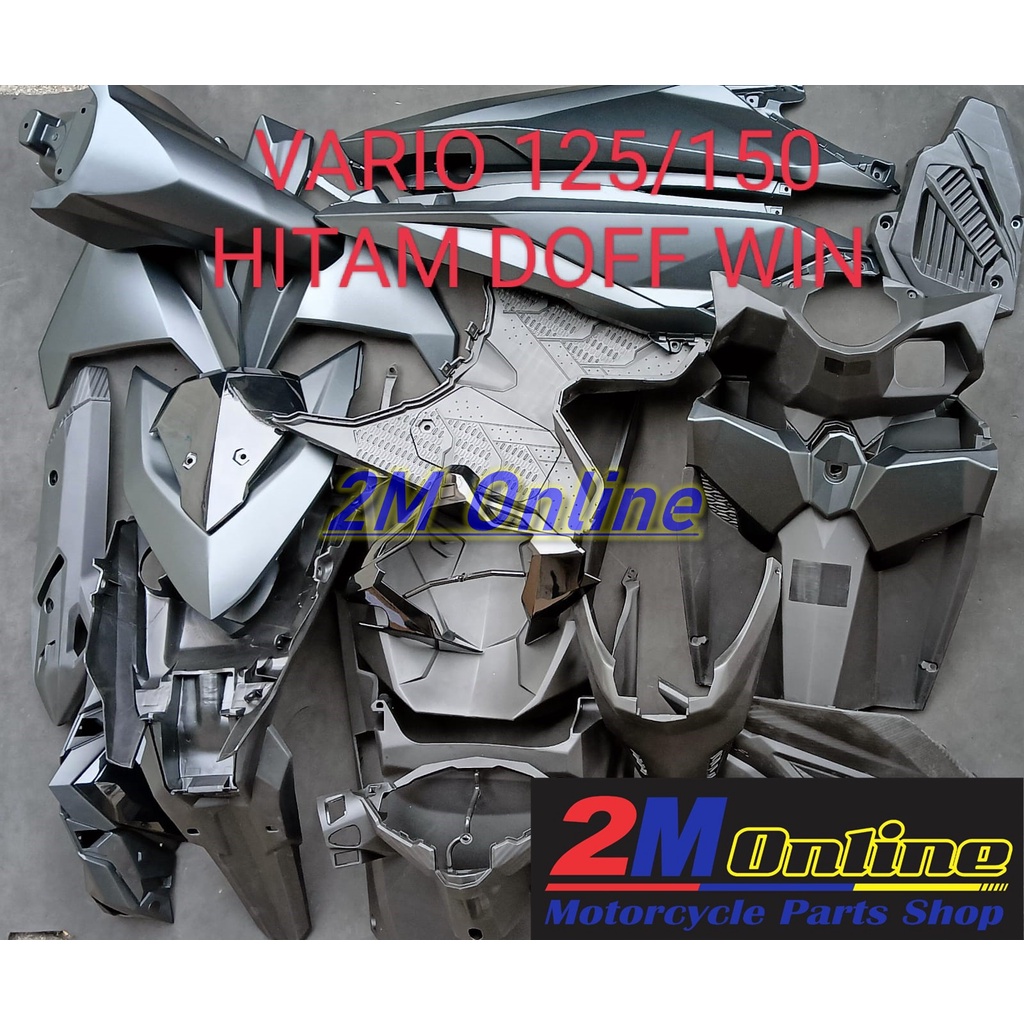 Mm Cover Body Set Vario 125 150 Old Hitam Doff WIN