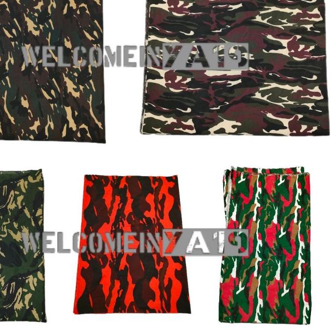 ➢ Bahan Kain Loreng BANSER / FKPPI / PEMUDA PANCA MARGA / PEMUDA PANCASILA / LASKAR MERAH PUTIH (met