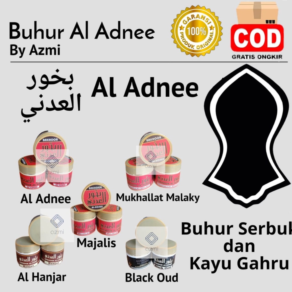 Diskon Dupa Gahru Bukhur Mukhallat Malaky  buhur Al Adnee - Aroma Mukhallat malaki