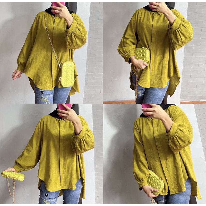 SHIRT LINEN CRINKLE PREMIUM