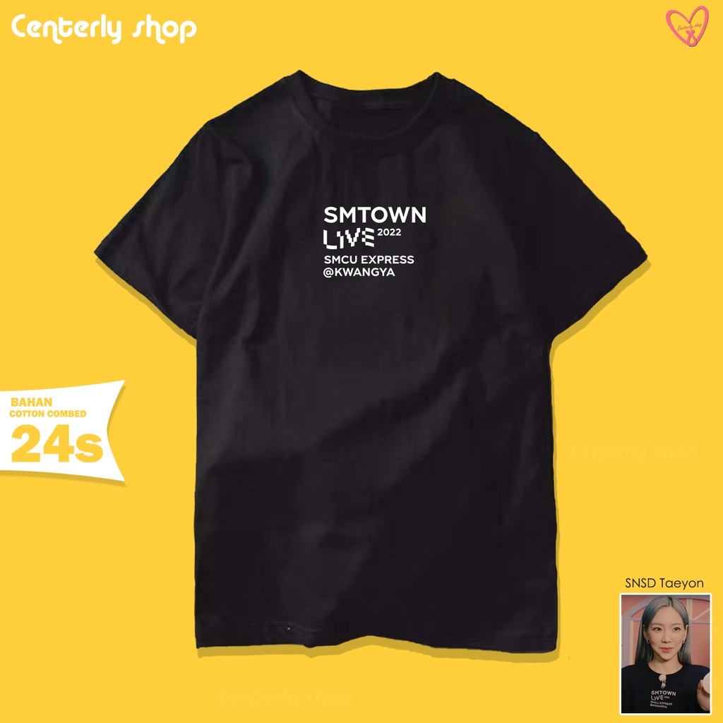 Kaos SMTown Live 2022 at Kwangya Tshirt Semi Oversize Unisex