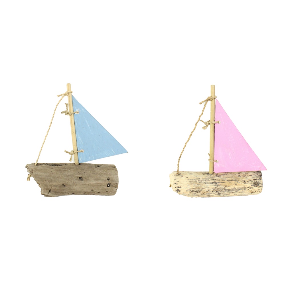 Pajangan Perahu Kayu / Miniatur Perahu Mini / Dekorasi Meja