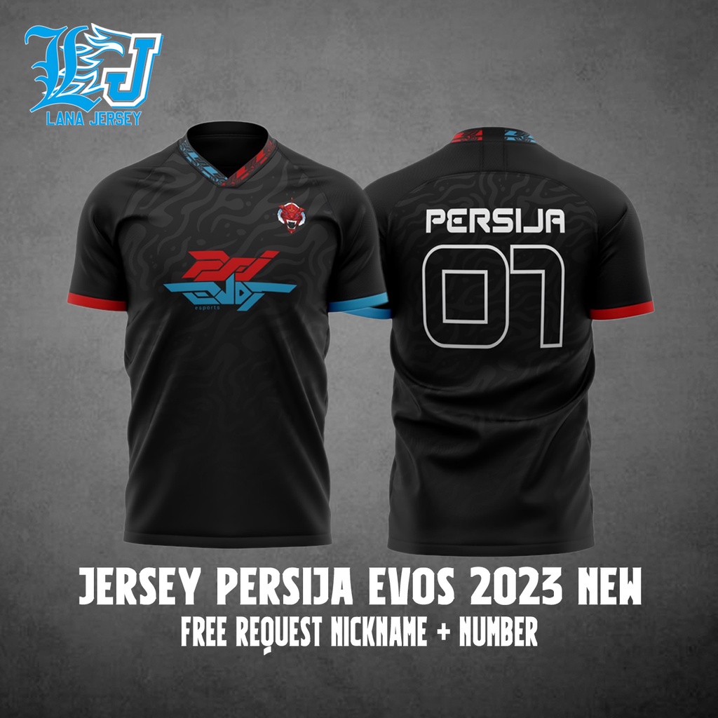 JERSEY PERSIJA EVOS 2023 NEW PUBGM (Free custom nickname)