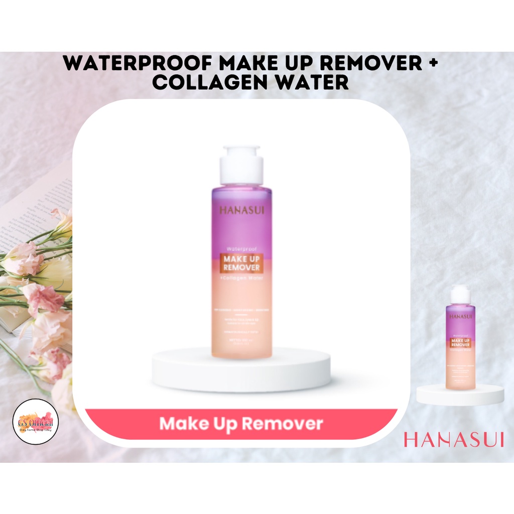 HANASUI WATERPROOF MAKE UP REMOVER COLLAGEN WATER - HANASUI COLLAGEN MICELLAR CLEANSING WATER 100ml