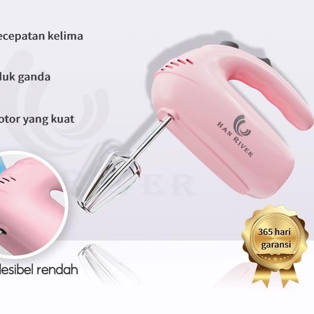 ♨ HAN RIVER HRDDQ-008 Han Mixer 5 Kecepatan - Macaroon Pink ➷