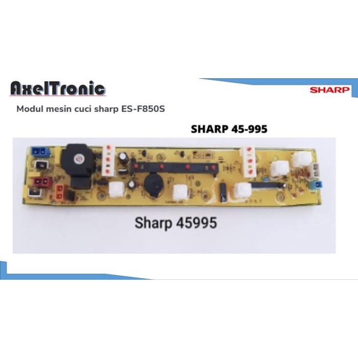 MODUL PCB MESIN CUCI SHARP ES-F800T-BL KODE PART 45995
