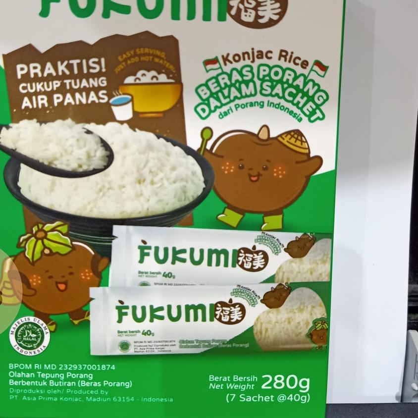 

◘ FUKUMI BERAS PORANG BOX SACHET (7x @40 gram) ☻