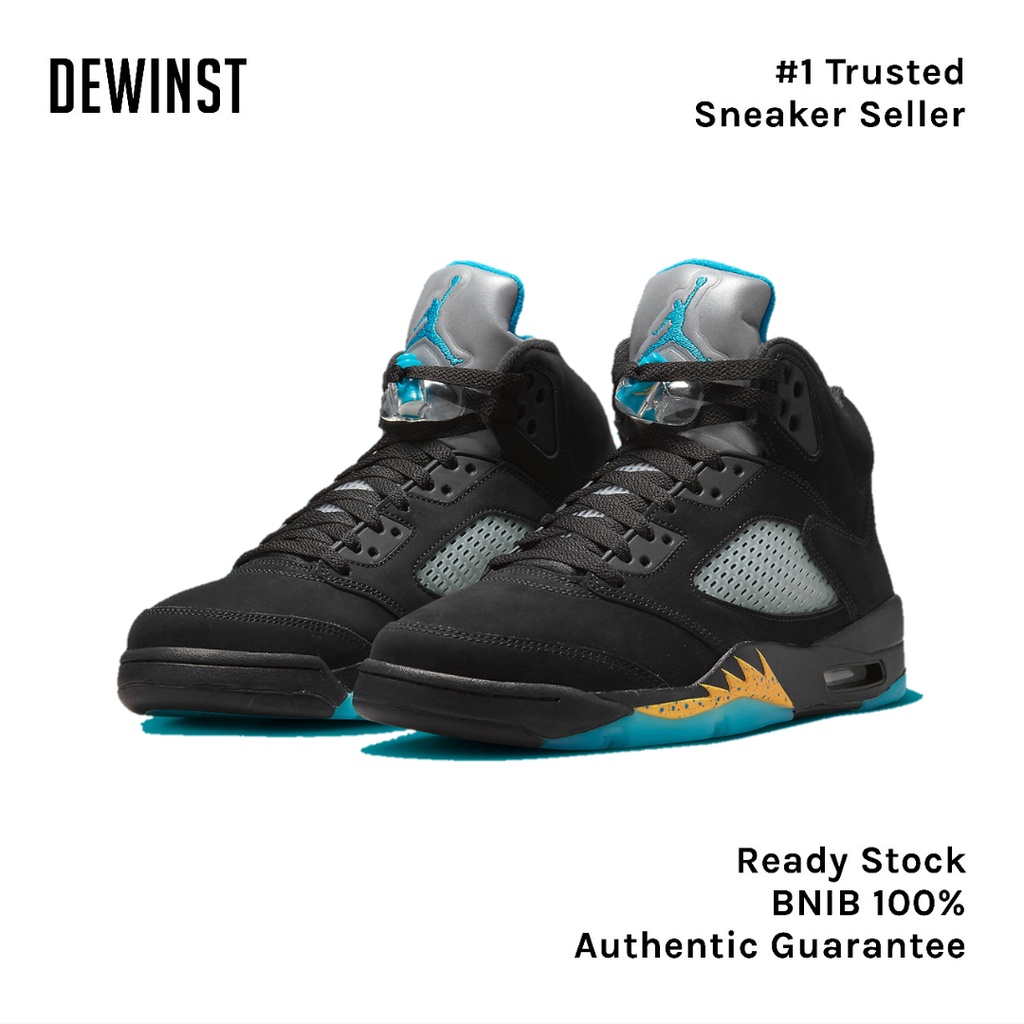 AIR JORDAN 5 RETRO "Aqua" BNIB RESMI ORIGINAL