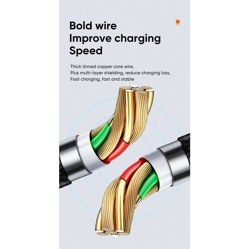 Mcdodo Ca-1070 Kabel Charger Micro Usb Cable Data Fast Charging 3a Sam