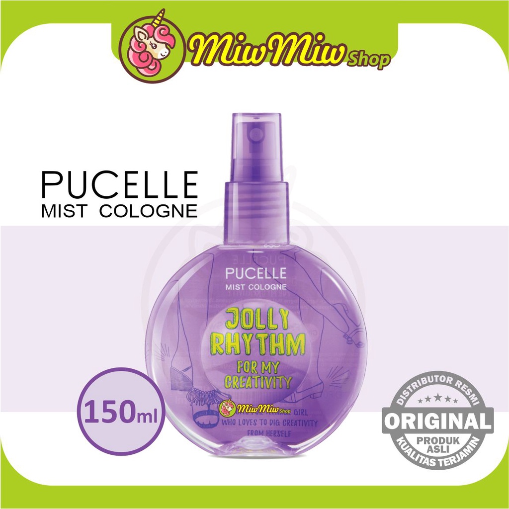 PUCELLE Mist Cologne - Body Spray for Girls (Parfum Remaja Putri/ Wanita) 150 ml